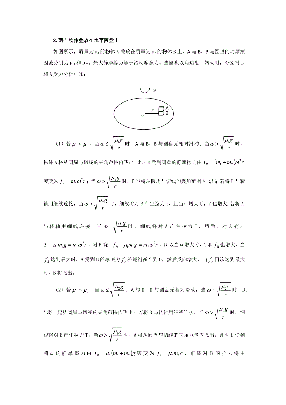 水平面的圆盘模型史上最全版_第2页