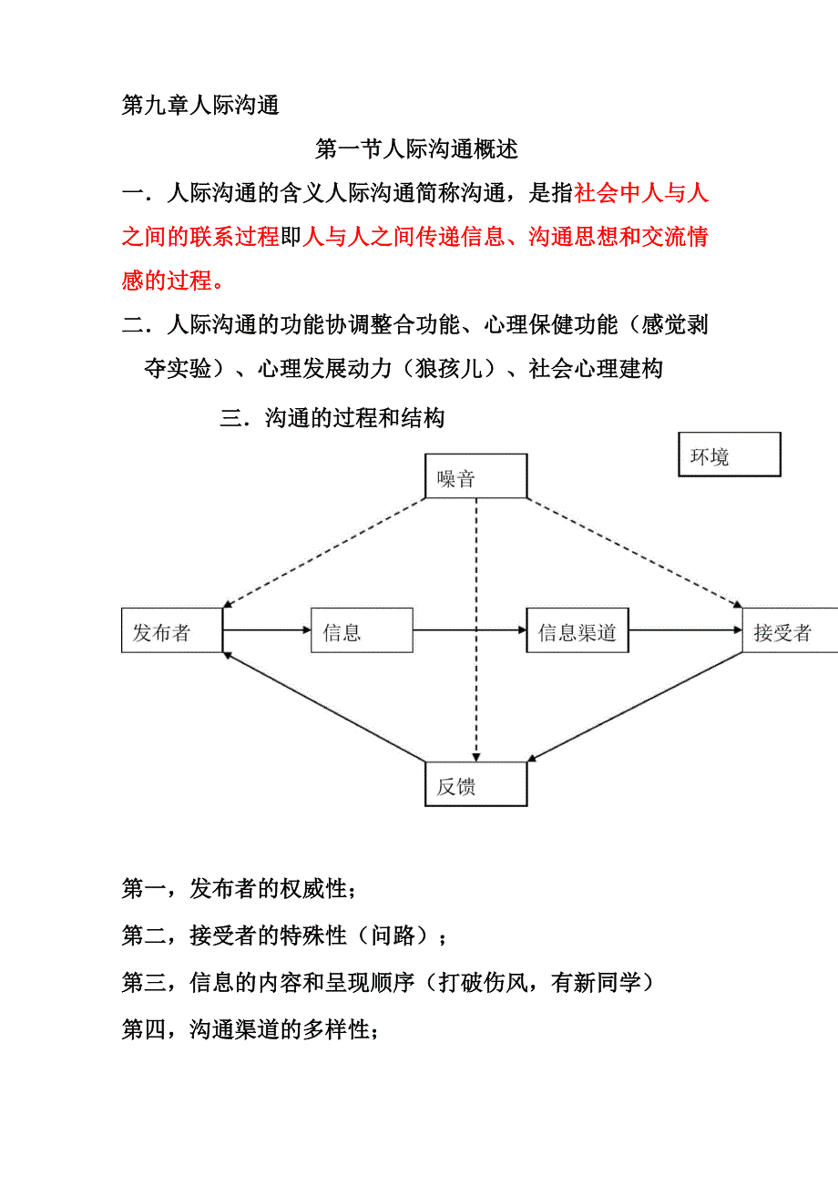 《社会心理学》人际沟通 知识点_第1页