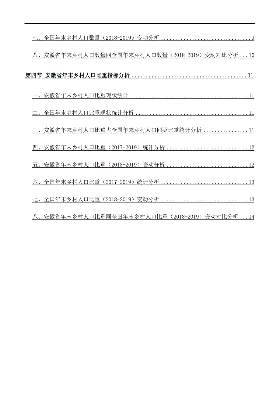 安徽省乡村人口数量和比重3年数据洞察报告2020版_第4页