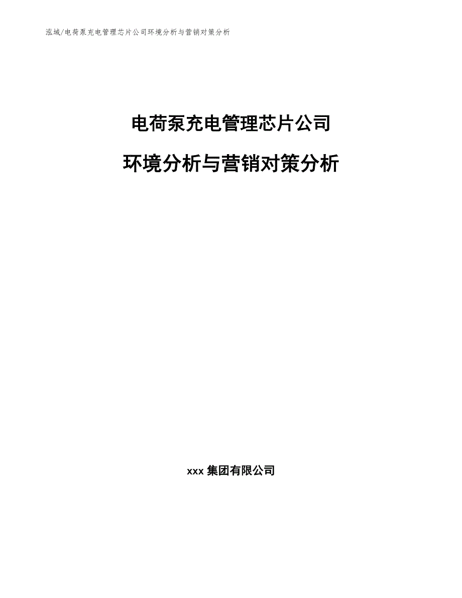 电荷泵充电管理芯片公司环境分析与营销对策分析_第1页