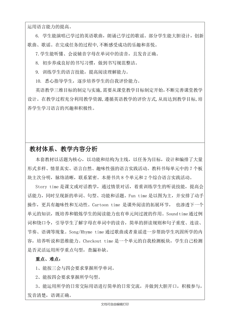 译林英语四下教学计划_第2页