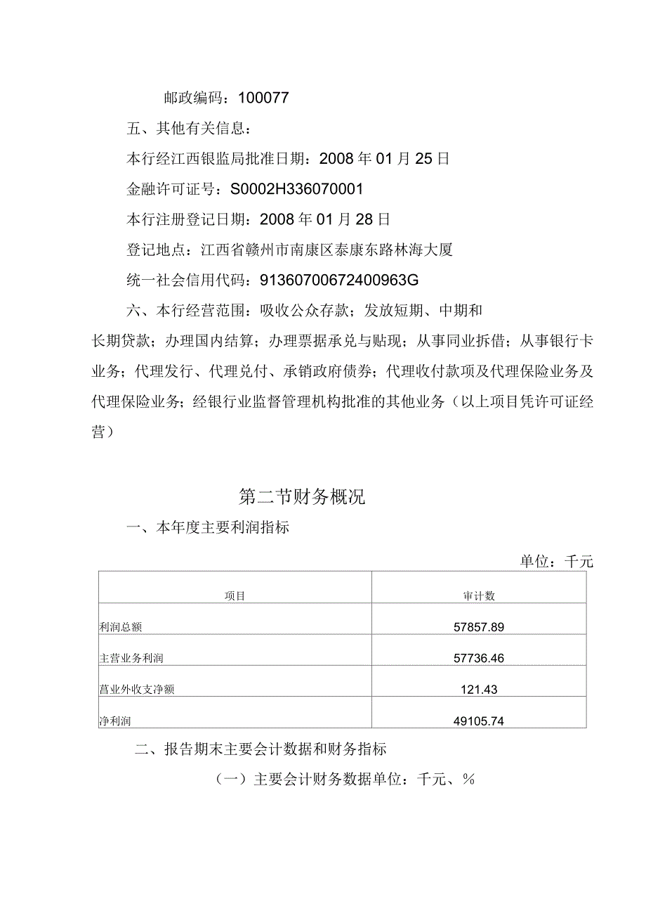 南康赣商村镇银行2018年度报告_第2页