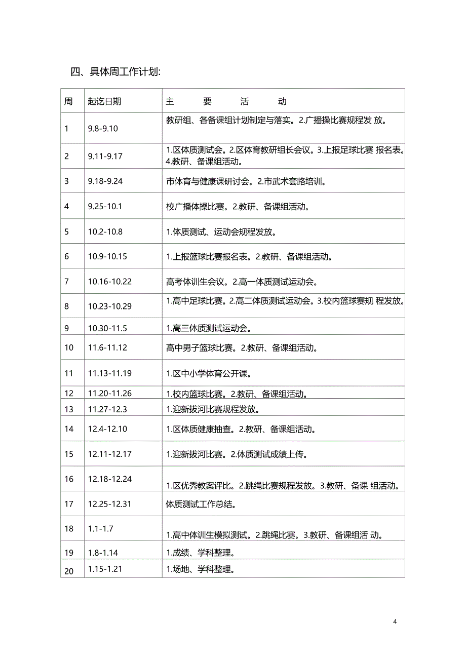 2019学年体育组工作计划_第4页