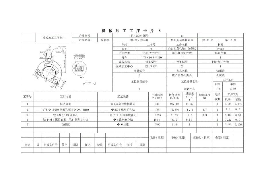 工艺过程卡和工序卡_第5页