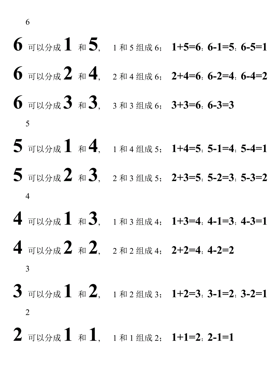 一年级数学2-9的组成分解口诀_第2页