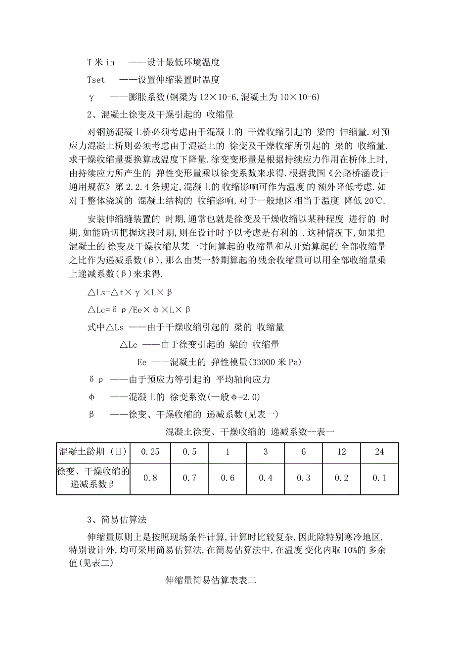 浅谈桥梁伸缩缝的设计计算与选型汇总范本_第2页