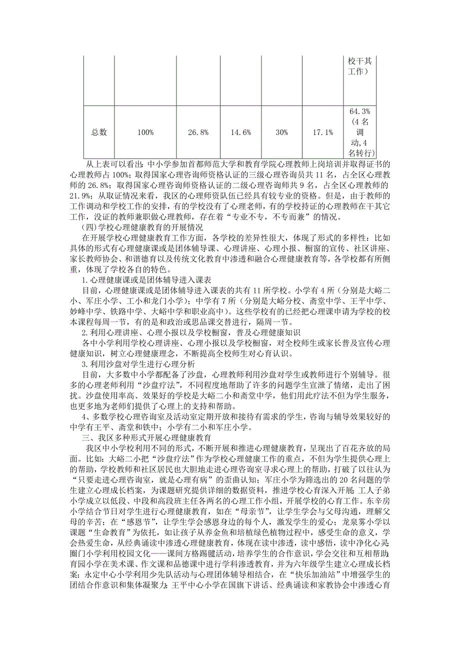 心理健康教育工作调研报告_第2页