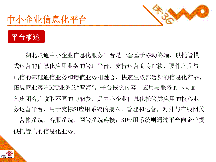 中国联通行业信息化工作汇报_第4页