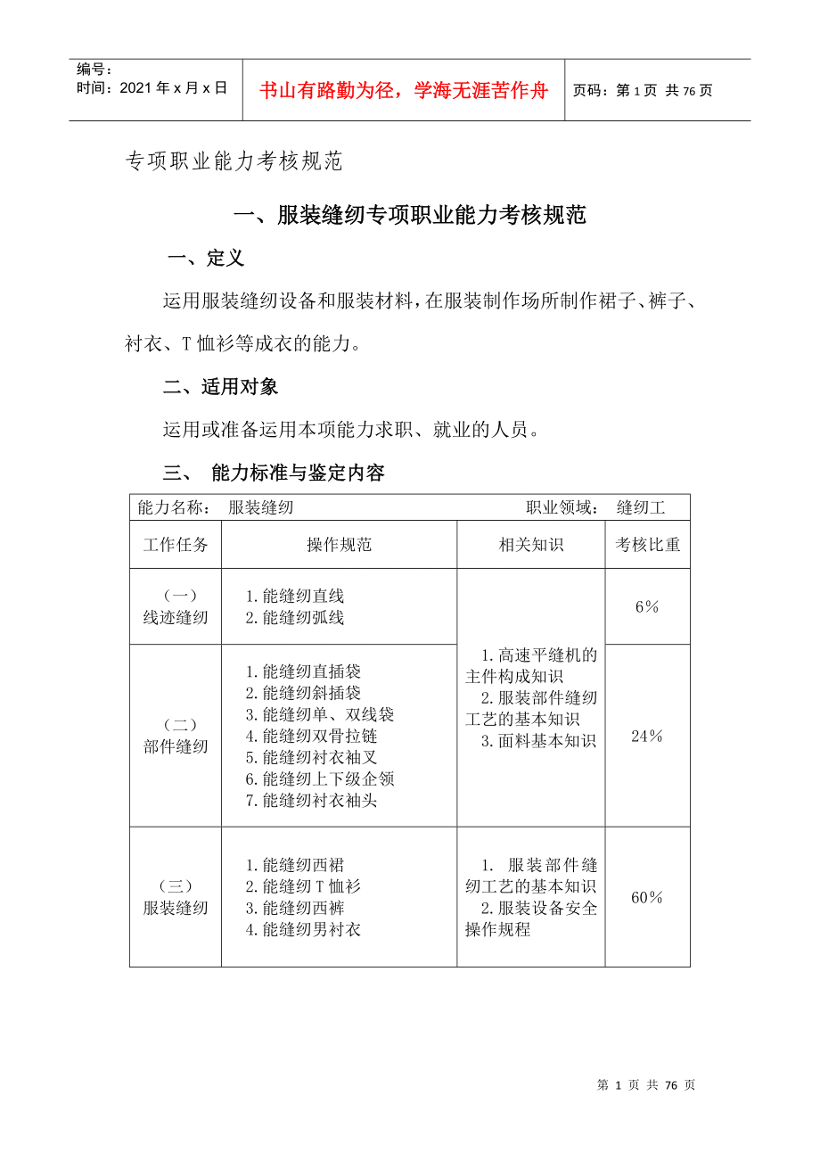 员工关系管理专项职业能力考核规范cxy_第1页