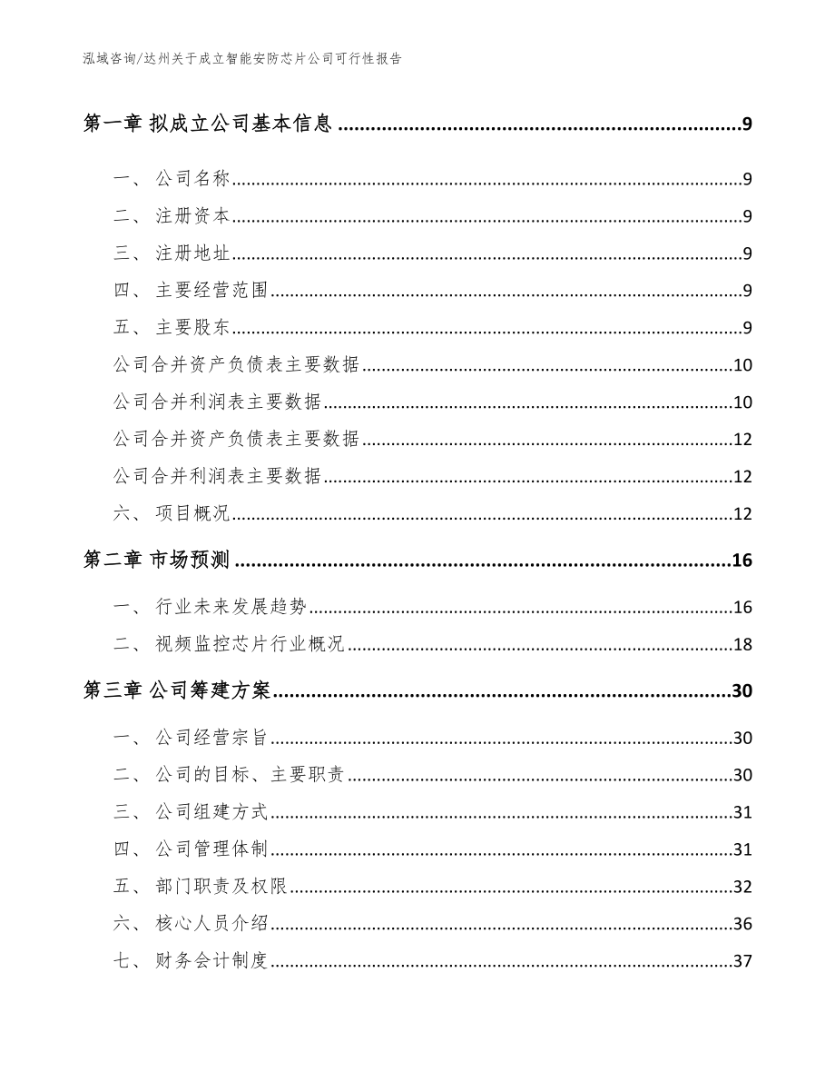 达州关于成立智能安防芯片公司可行性报告范文参考_第4页