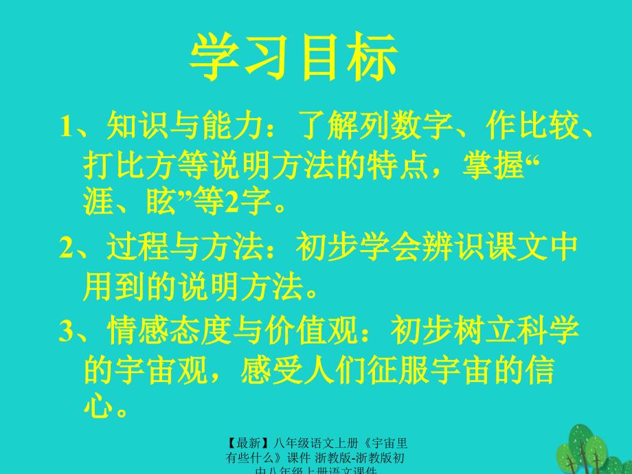 最新八年级语文上册宇宙里有些什么课件浙教版浙教版初中八年级上册语文课件_第2页