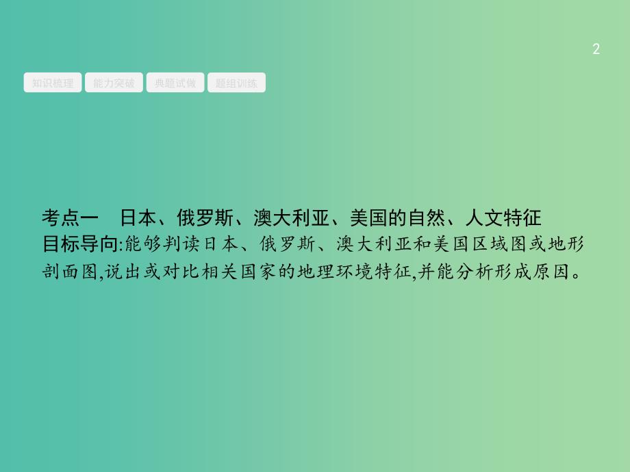 高三地理一轮复习 第十七章 世界地理 3 六个国家课件 新人教版必修3.ppt_第2页