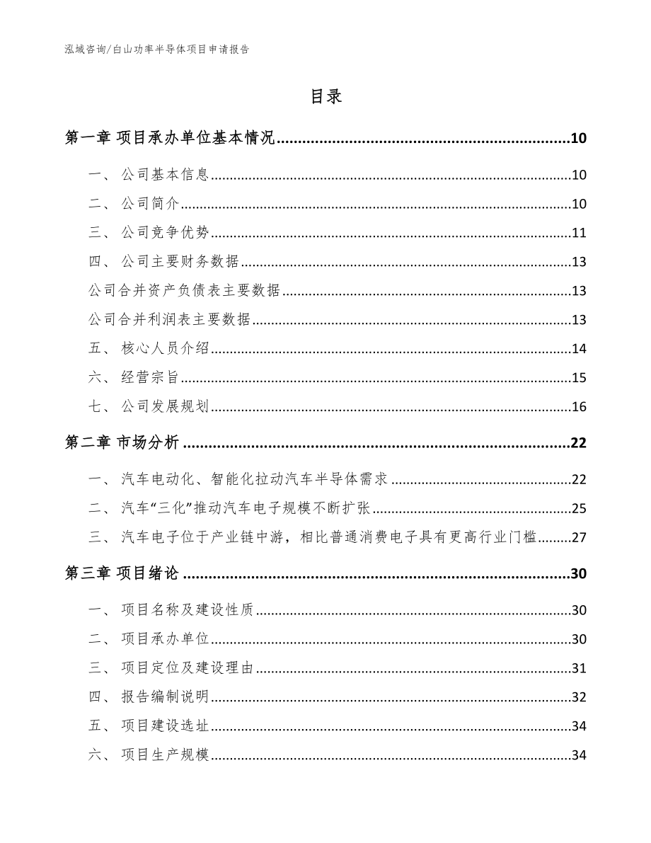 白山功率半导体项目申请报告_第2页