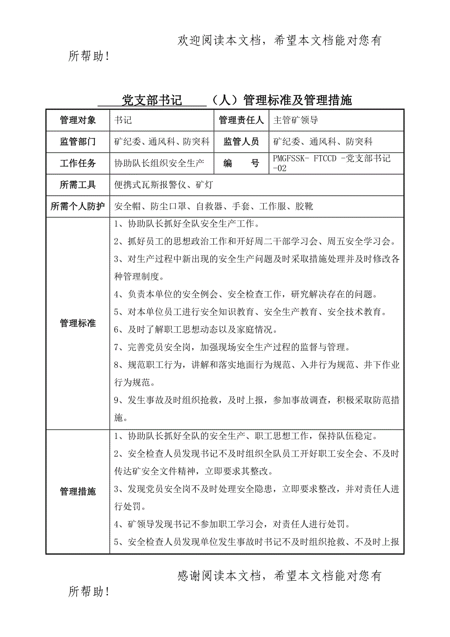 防突抽采队风险管理标准及措施_第2页