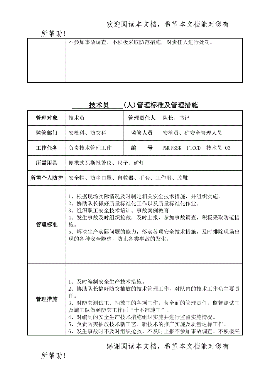 防突抽采队风险管理标准及措施_第3页