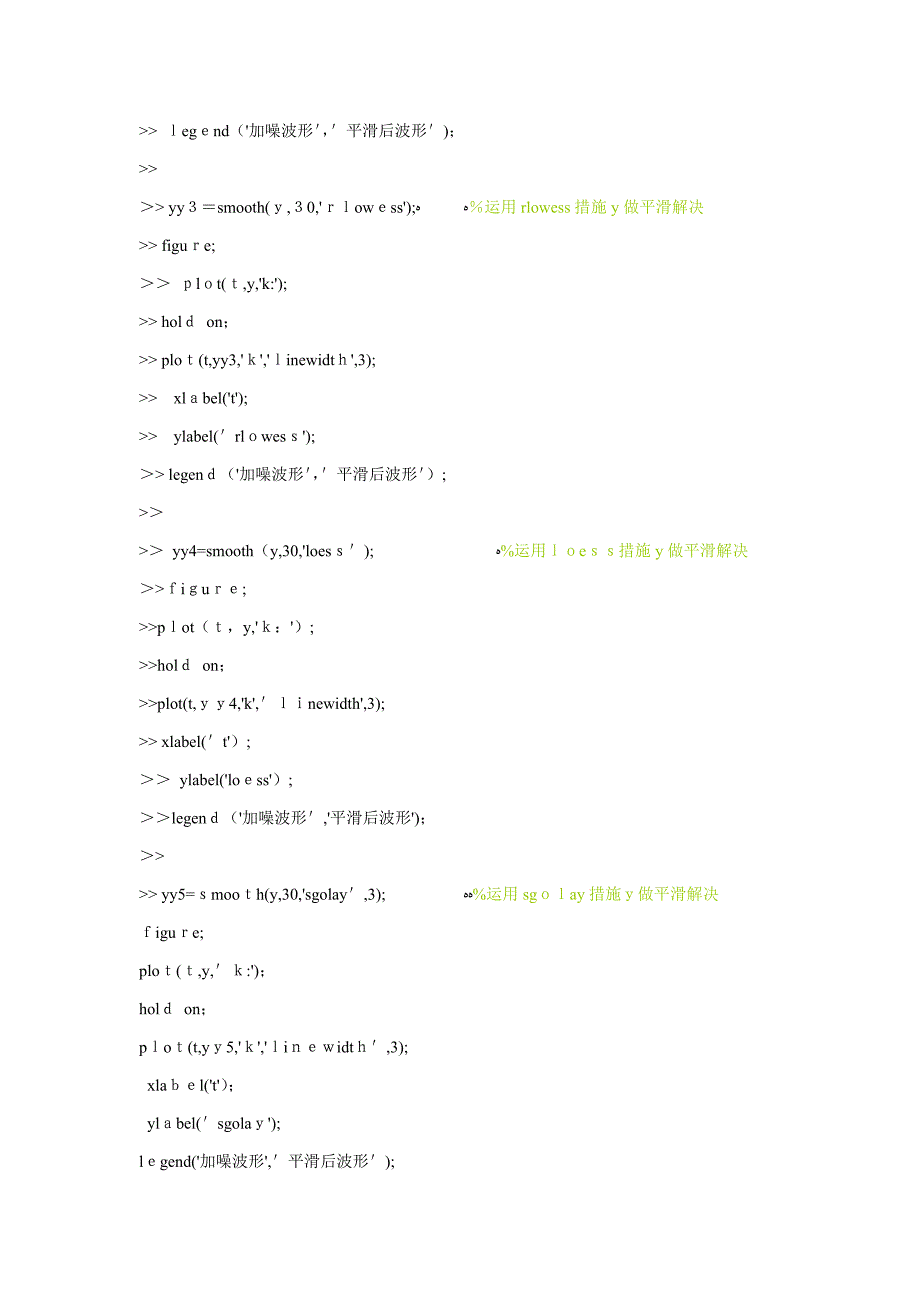 matlab中smooth函数平滑处理数据实例_第2页