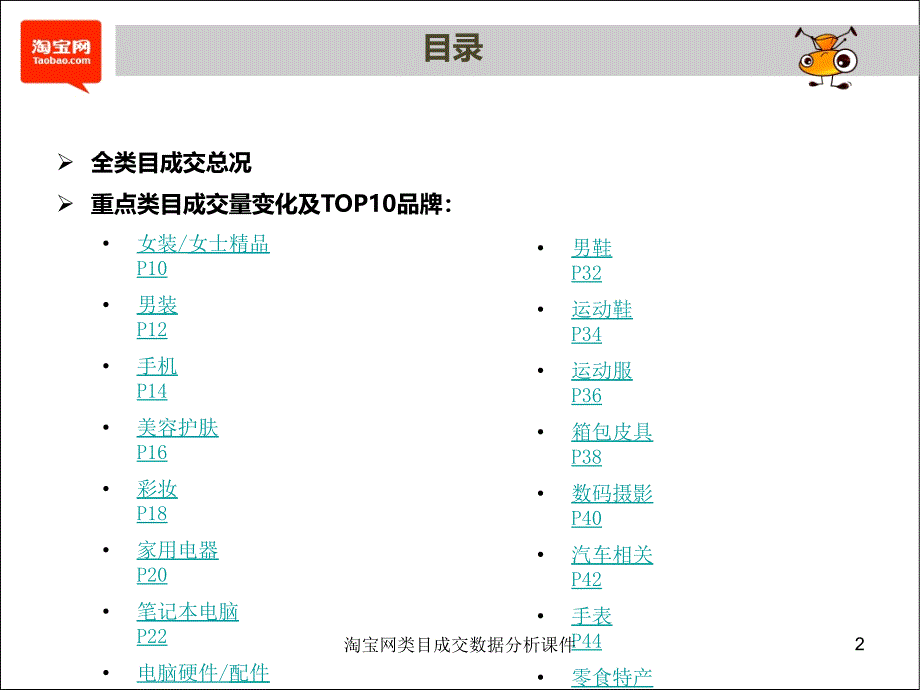 淘宝网类目成交数据分析课件_第2页