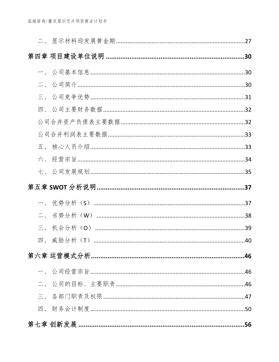 重庆显示芯片项目商业计划书_范文_第3页