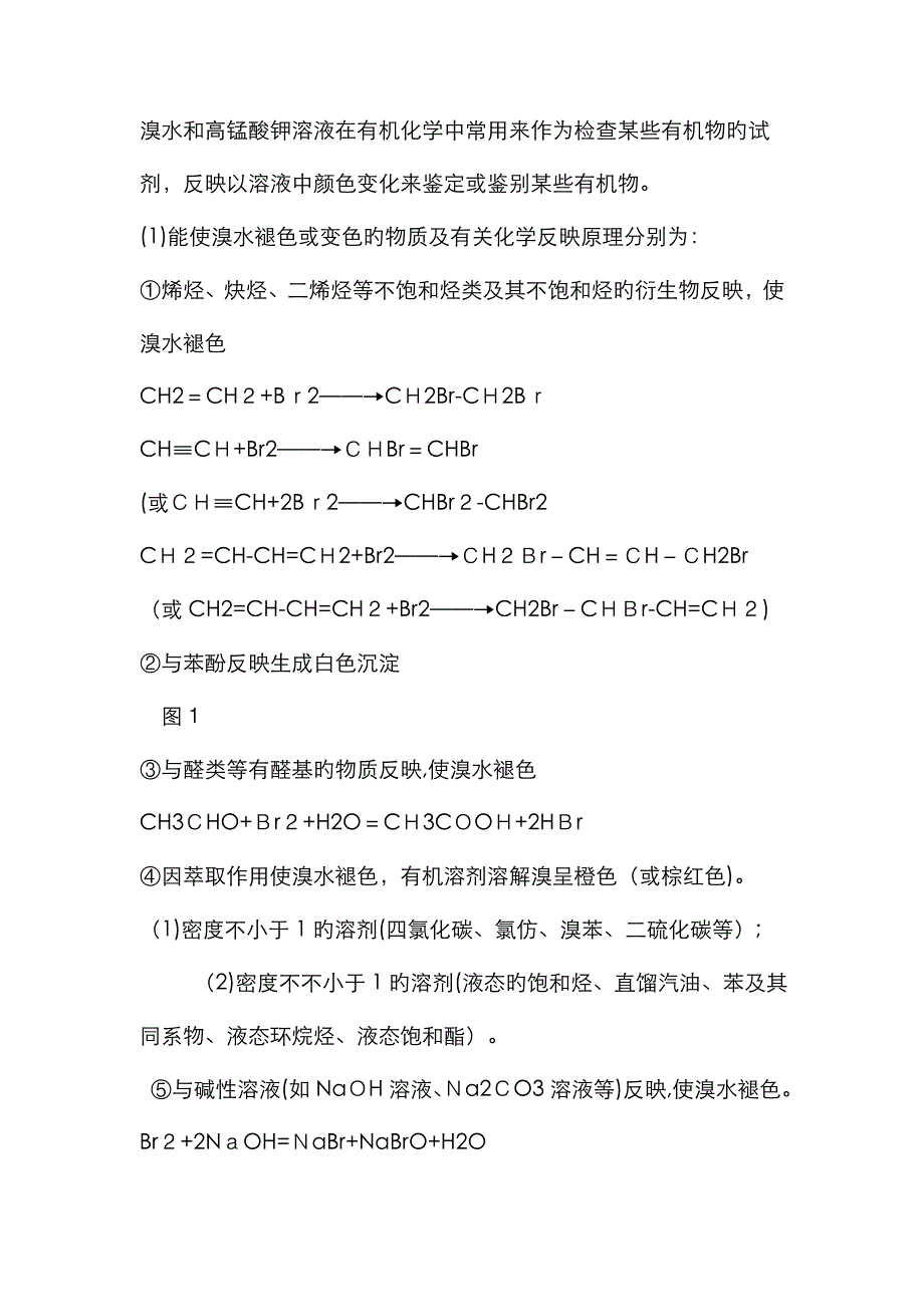 高中有机化学方程式总结(及高锰酸钾褪色超全)_第1页