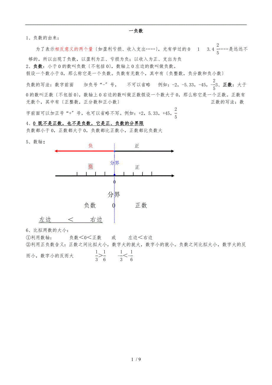 新人教版六年级下册数学知识点汇总_第1页