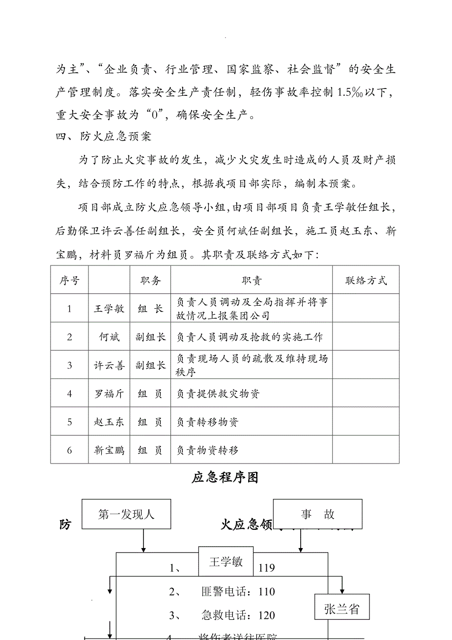 建筑工程急救援预案范本_第3页