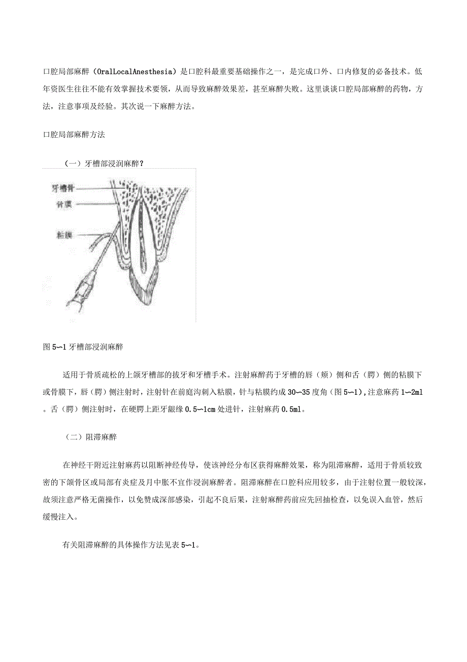 口腔局部麻醉之麻醉方法_第1页