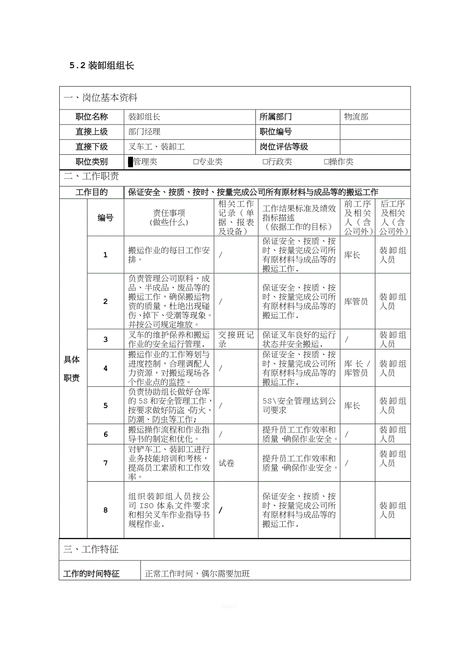 物流部职位说明书.doc_第3页