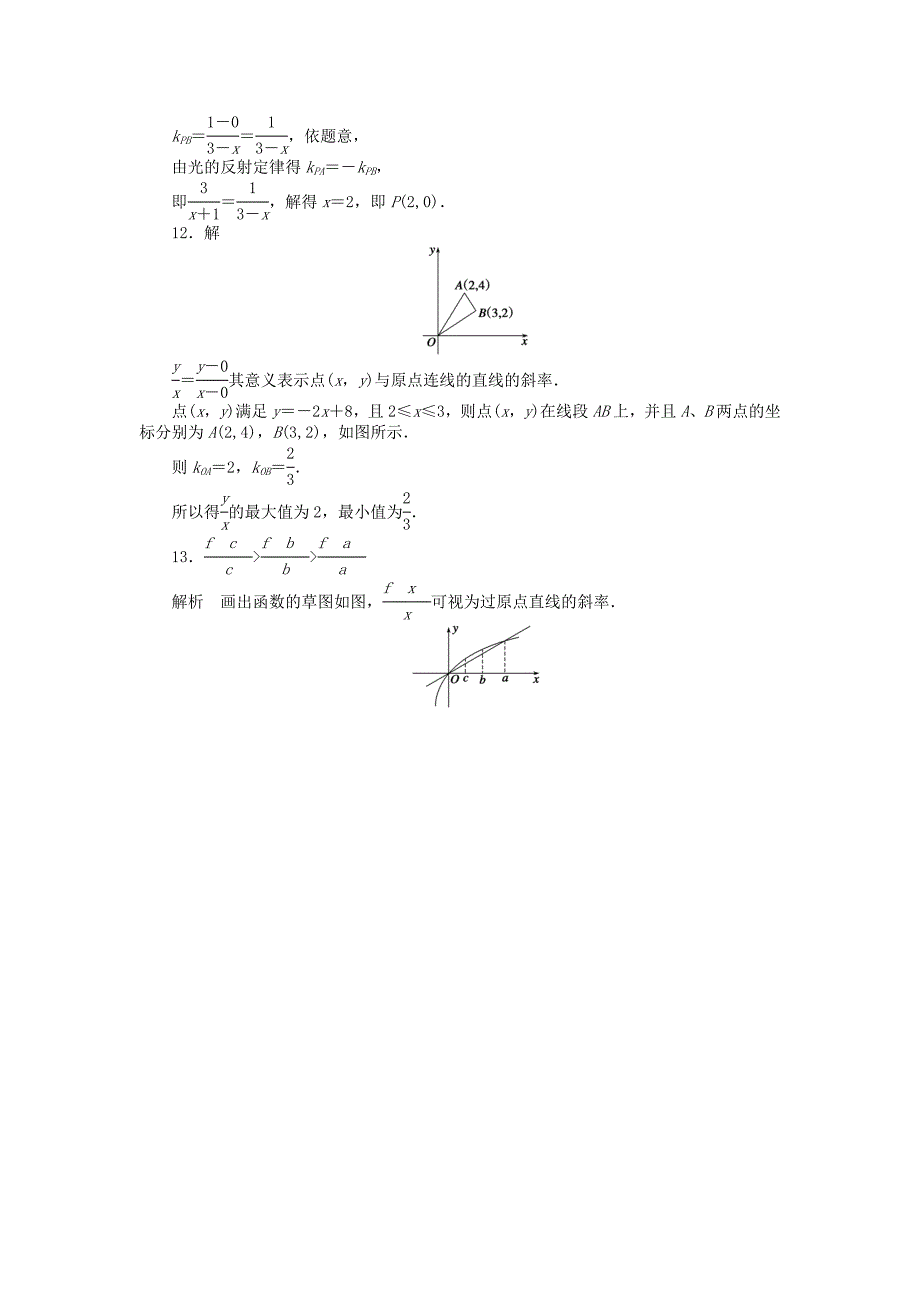 最新 高中数学 2.1.1直线的斜率课时作业 苏教版必修2_第4页