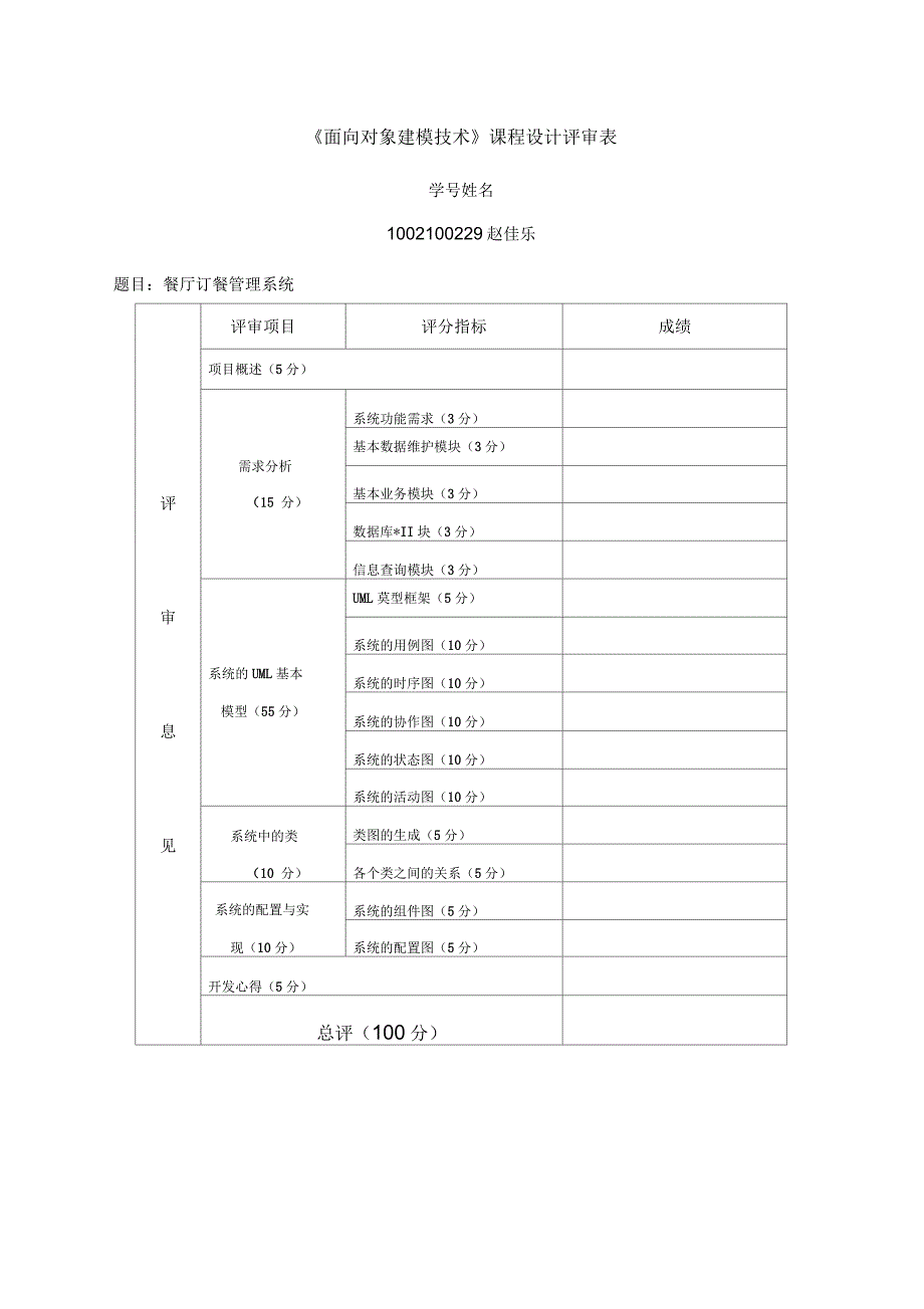 餐厅订餐管理系统建模作业_第2页