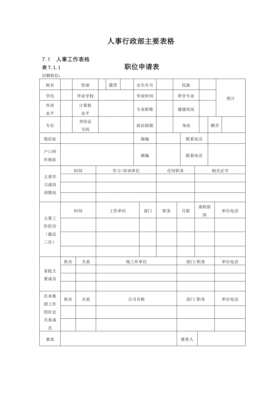 人事行政部主要表格_第1页