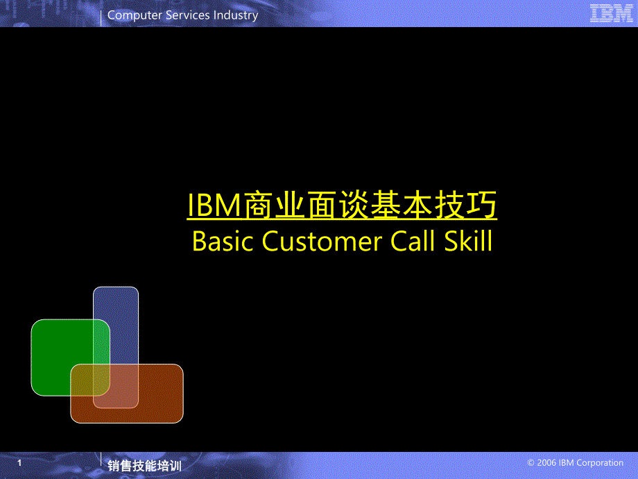 最新IBM商业面谈基本技巧_第1页