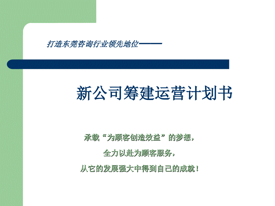 新公司筹建运营计划书.ppt_第1页