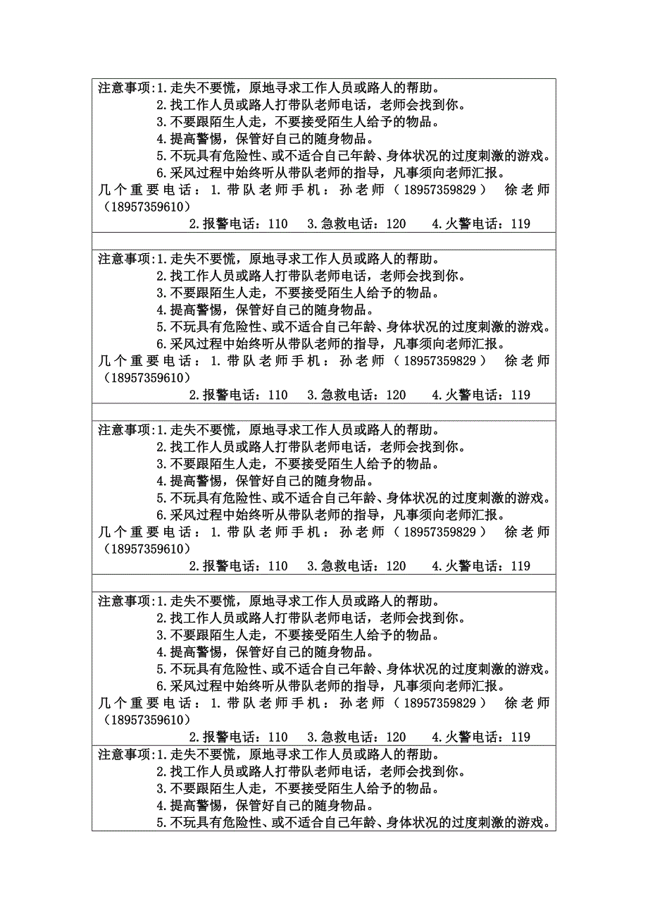 外出活动注意事项.doc_第1页