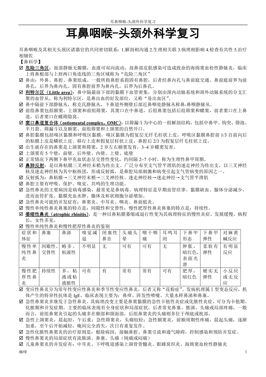 耳鼻喉头颈归纳.doc_第1页