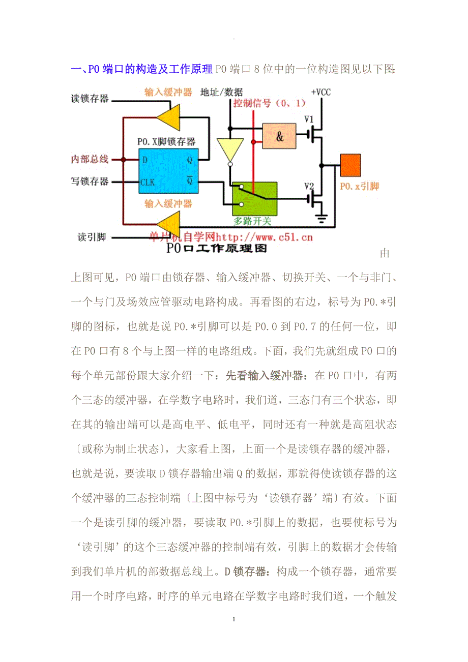 单片机的引脚原理图及说明_第1页