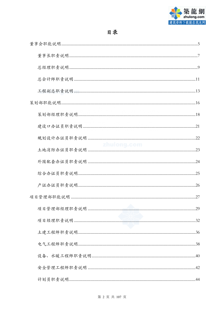 某国际置地房地产开发公司部门岗位手册_secret_第2页