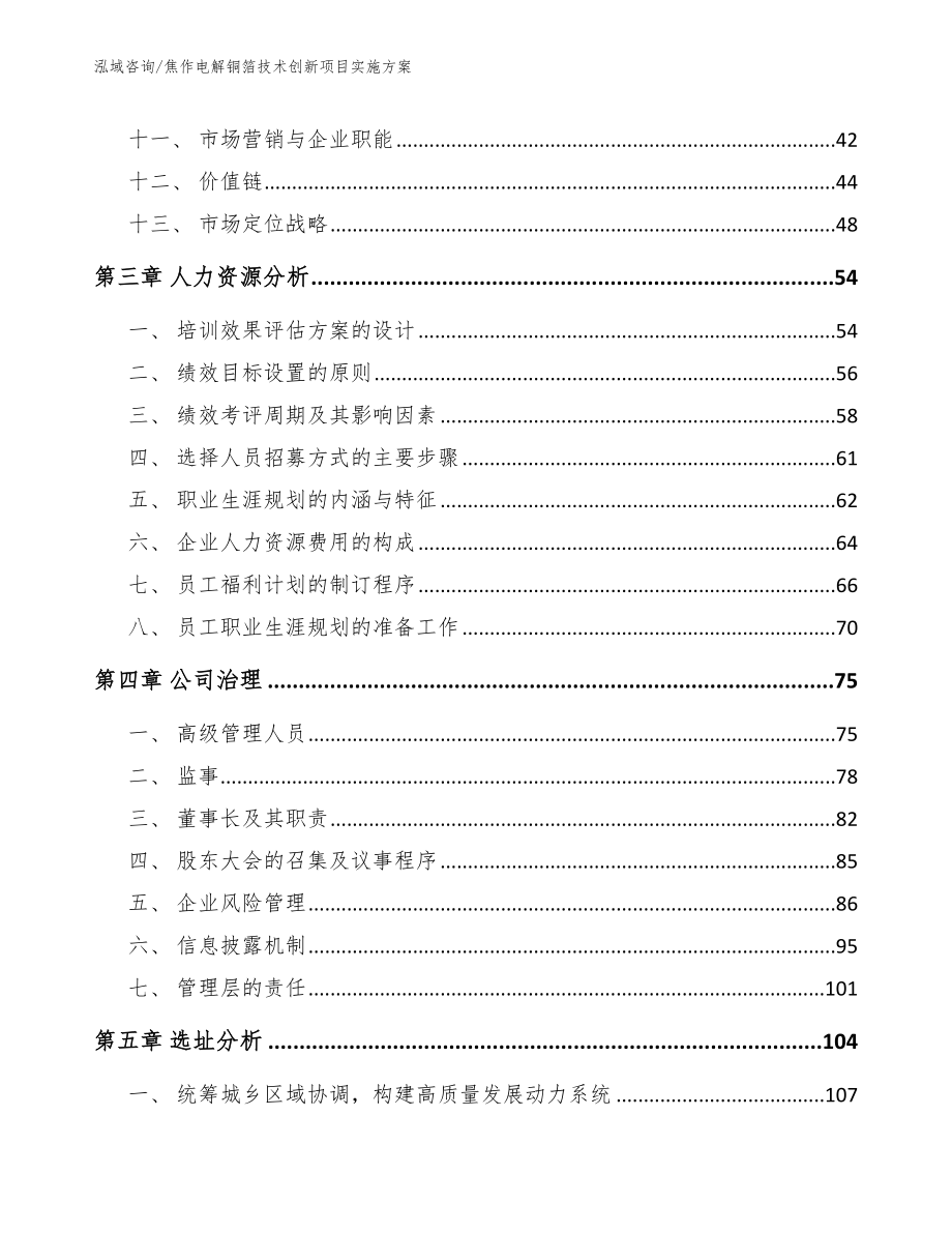 焦作电解铜箔技术创新项目实施方案【模板范文】_第2页