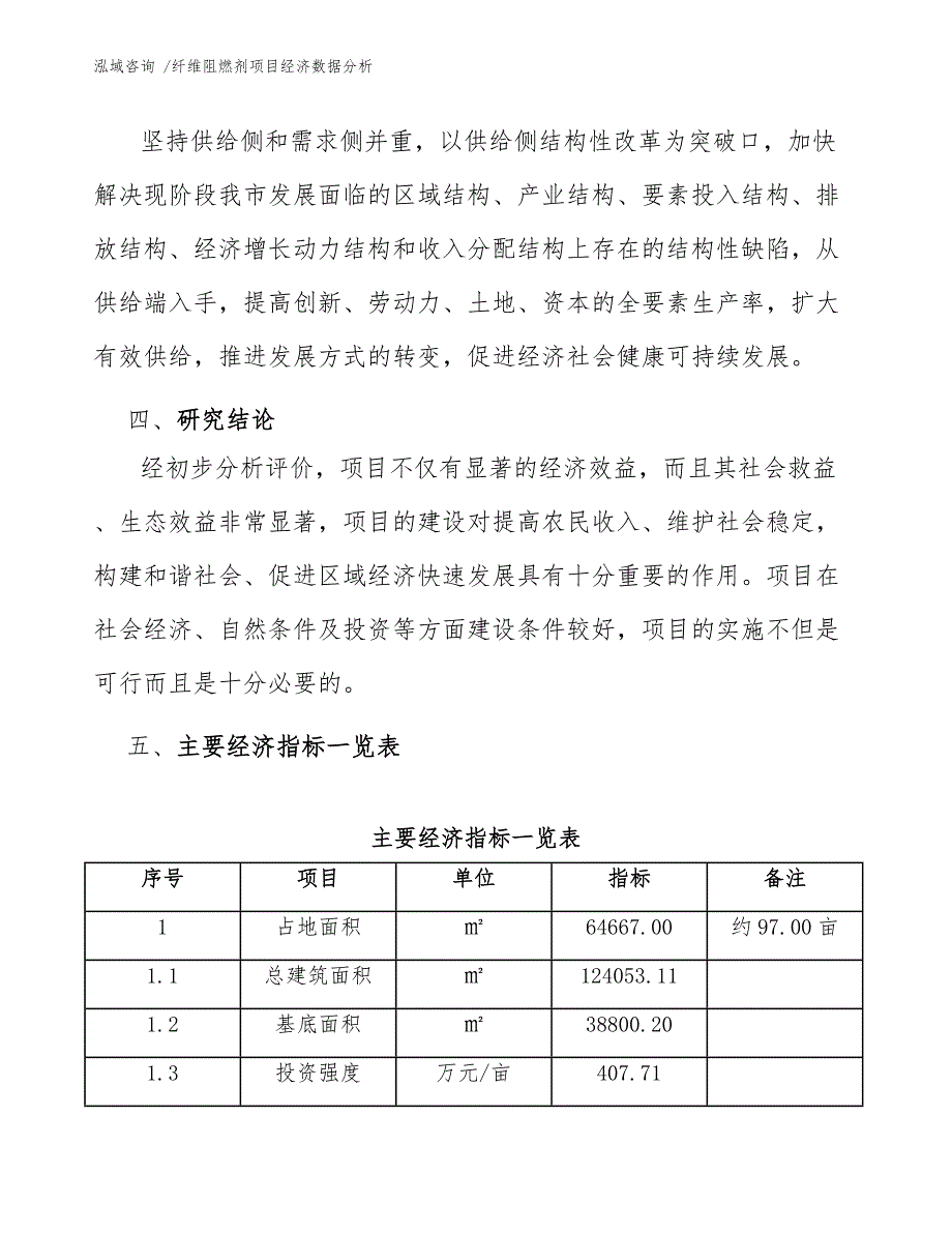 纤维阻燃剂项目经济数据分析_第4页