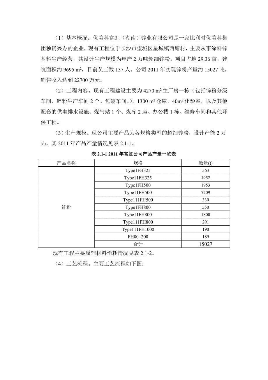 湖南超细锌粉工厂搬迁重建项目环境影响报告书_第5页