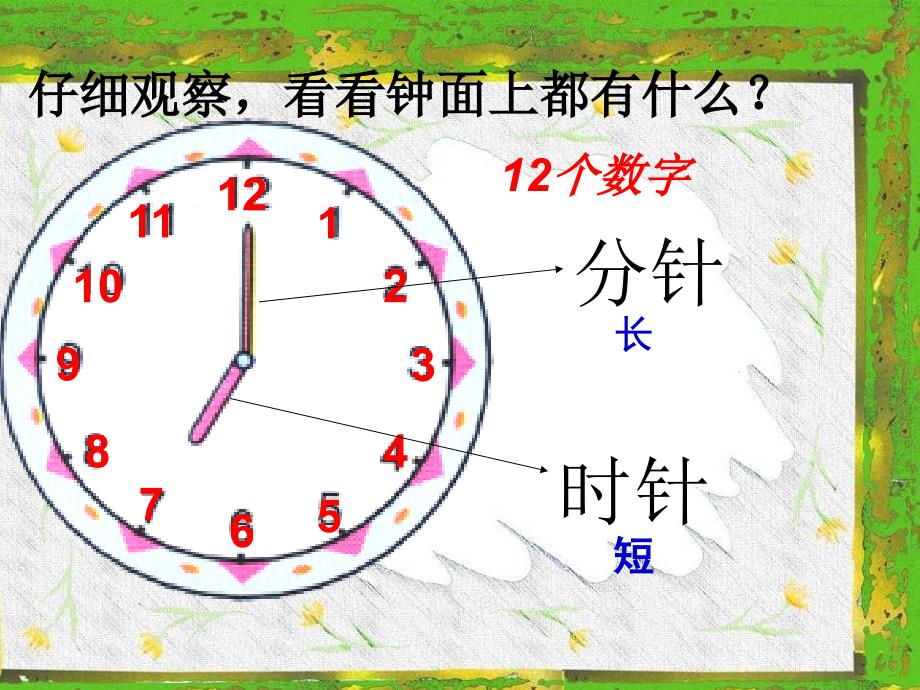 一年级数学上册课件7.认识钟表人教版共24张PPT_第3页