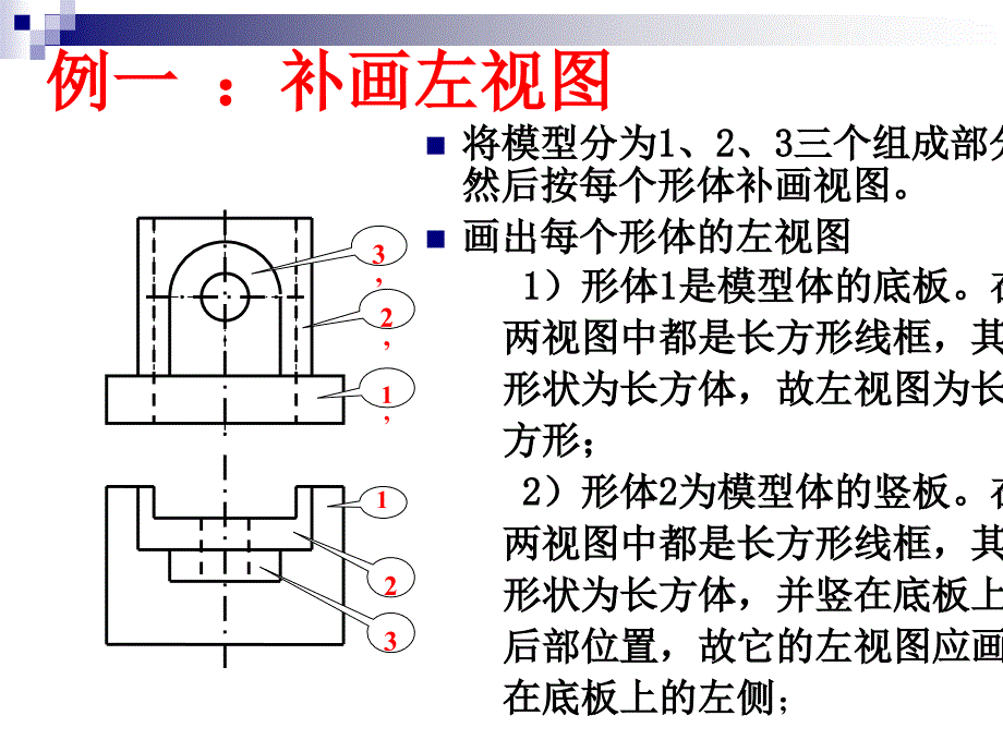 机械制图58补画第三视图_第3页