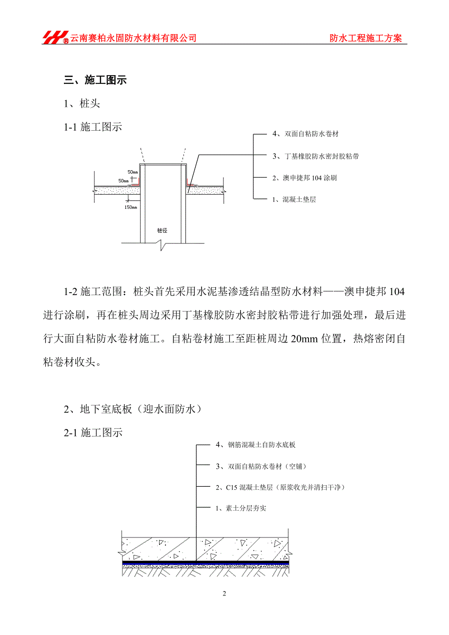 第十污水处理厂防水施工方案.doc_第2页