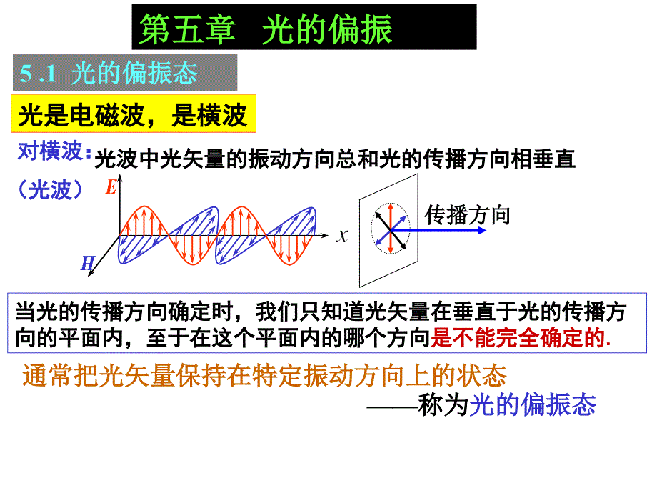 物理第五章光的偏振_第1页