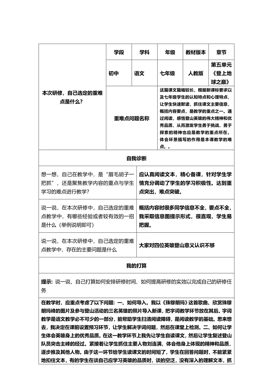 教师研修计划-张艳丽_第1页