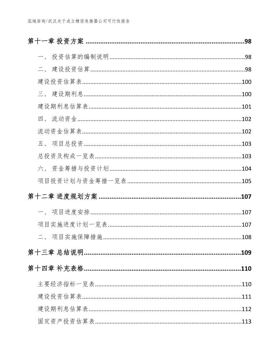 武汉关于成立精密连接器公司可行性报告_第5页