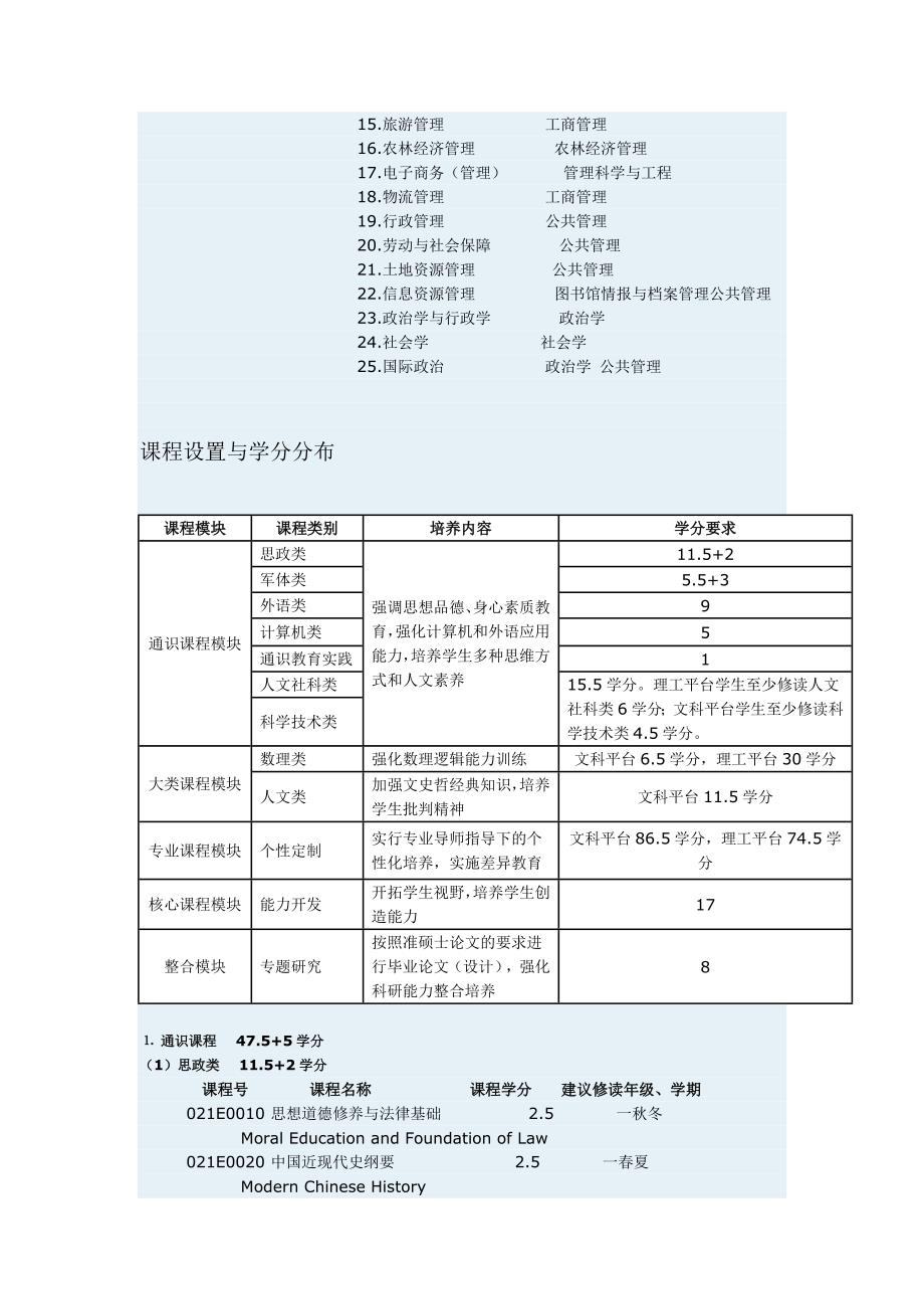 浙江大学-竺可桢学院大类培养方案_第4页