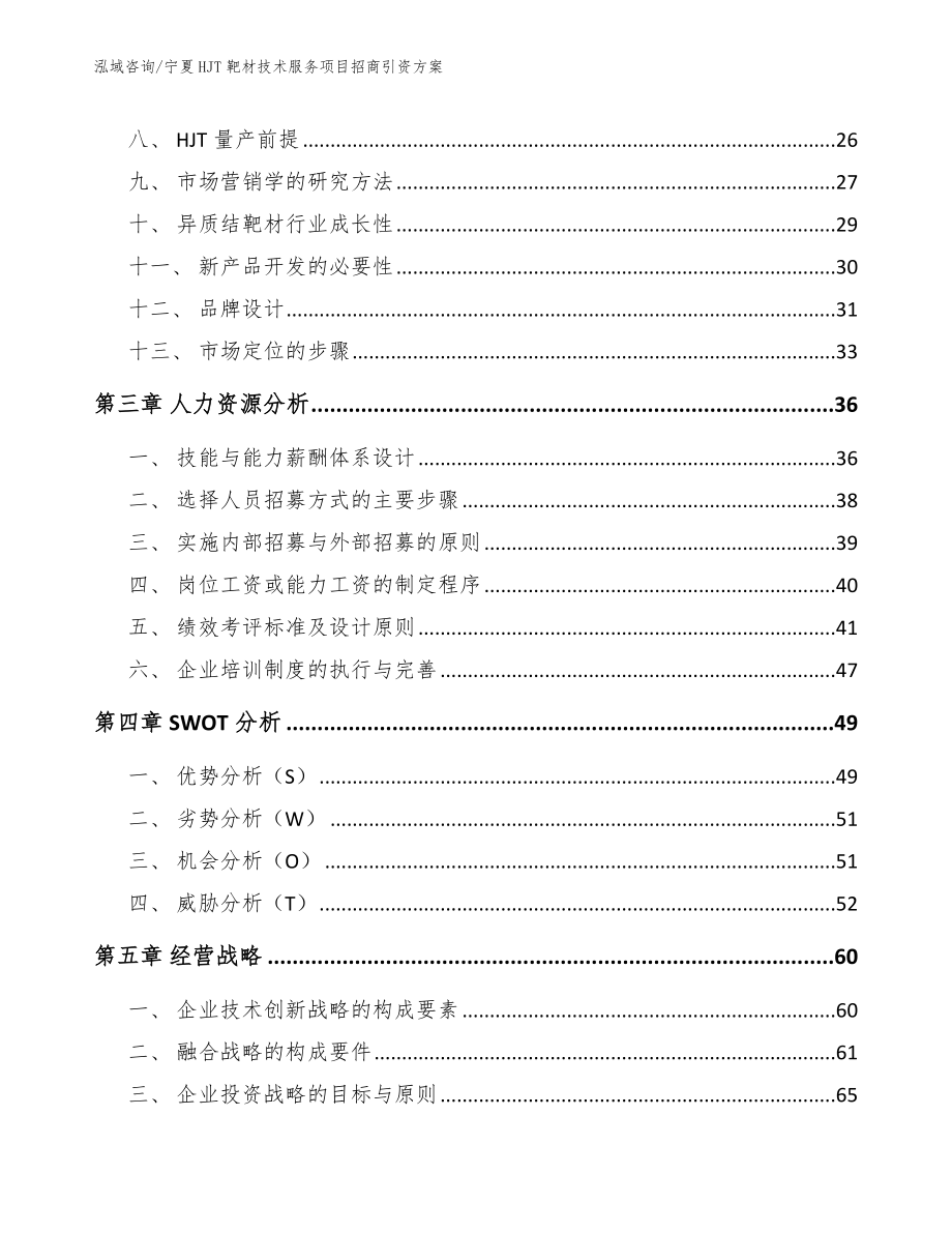 宁夏HJT靶材技术服务项目招商引资方案（范文模板）_第4页