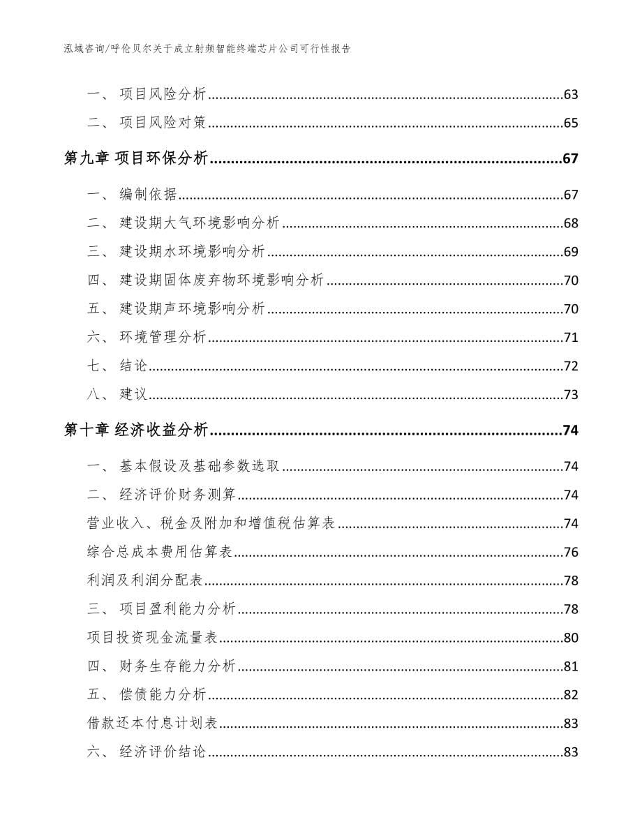 呼伦贝尔关于成立射频智能终端芯片公司可行性报告【范文模板】_第5页