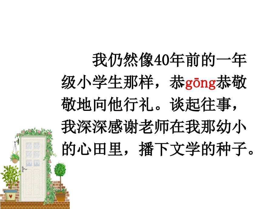 浙教版语文六上老师领进门ppt课件1_第5页