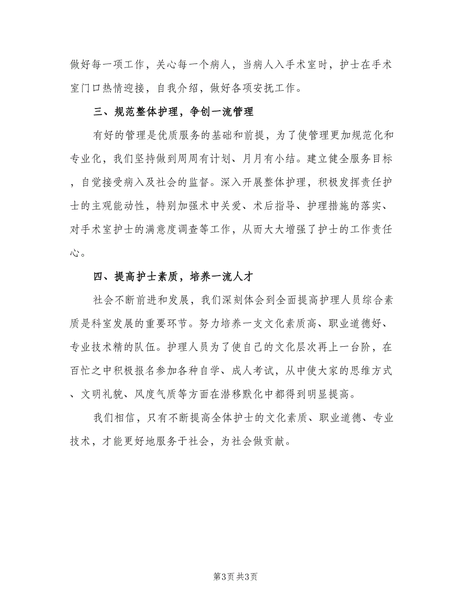 眼科护理年终工作总结以及2023工作计划范本（二篇）.doc_第3页